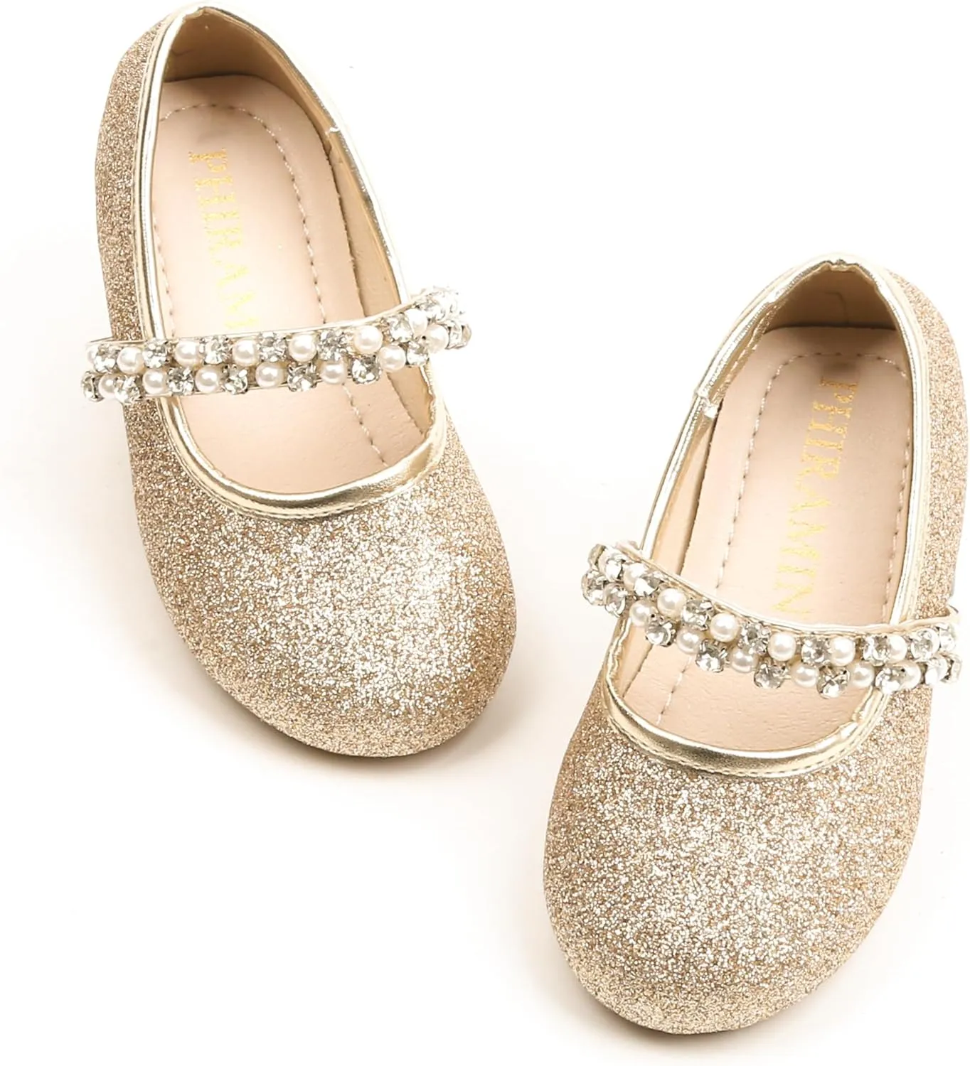 Toddler Flower Girl Dress Shoes - Little Girl Ballet Flats for Wedding Party