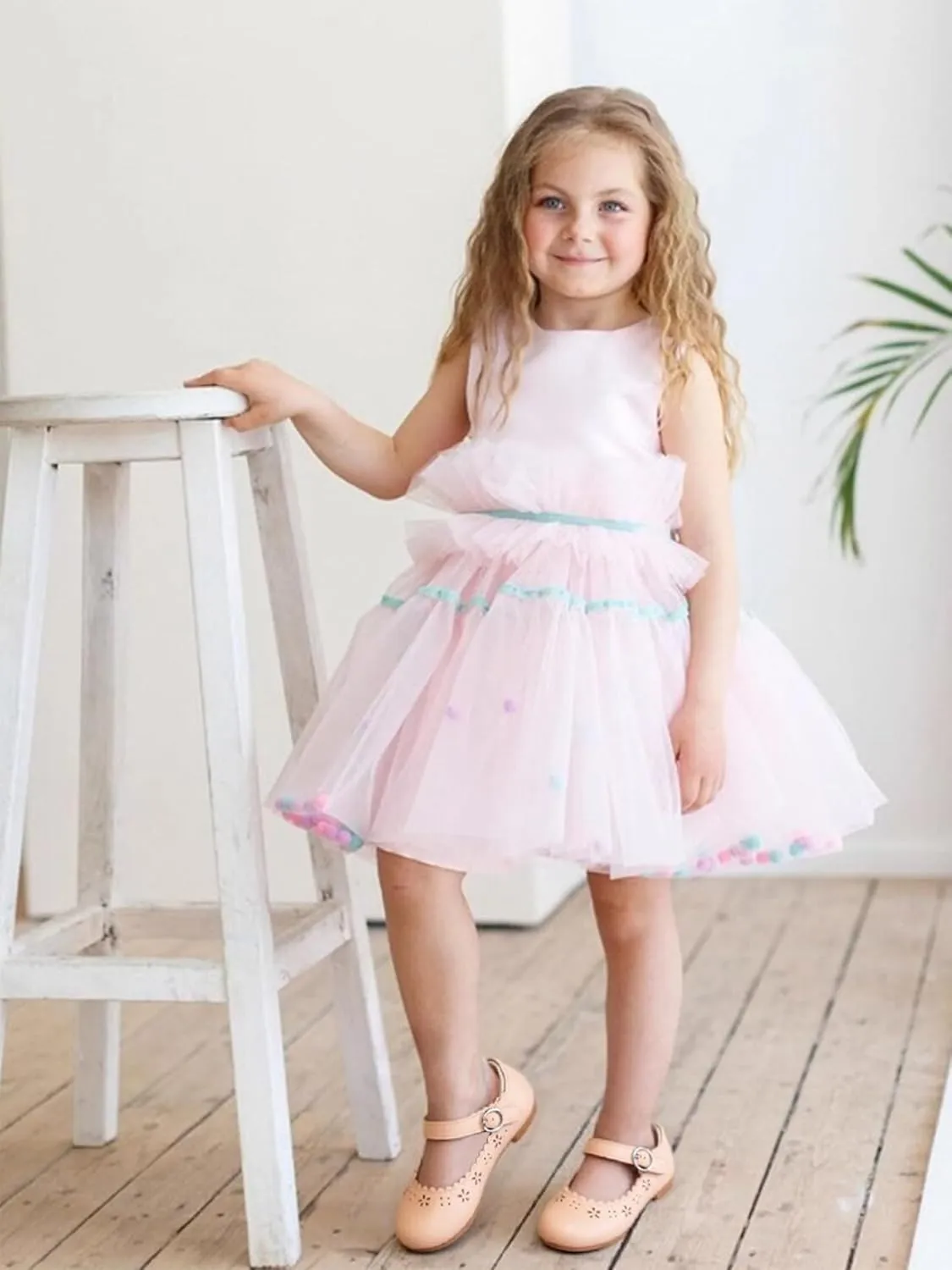 Toddler Flower Girl Dress Shoes - Little Girl Mary Janes Flats Wedding