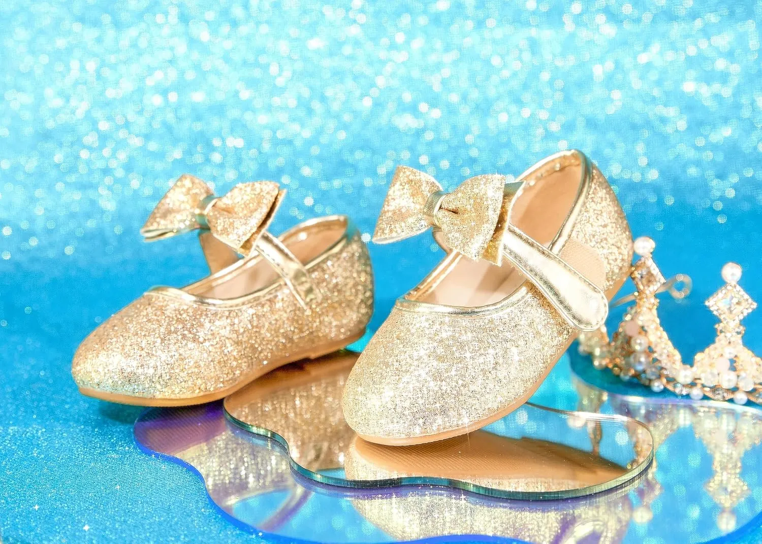Toddler Flower Girl Dress Shoes - Little Girl Mary Janes Flats Wedding