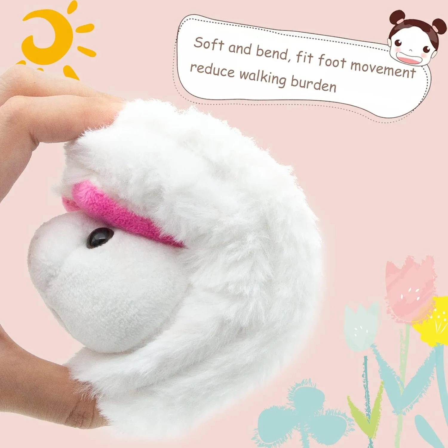 Toddler Girls Fuzzy Slippers Unicorn Tie Dye Fluffy Sandals Cartoon Cute Warm Cozy Plush Slip on Kids House Slippers