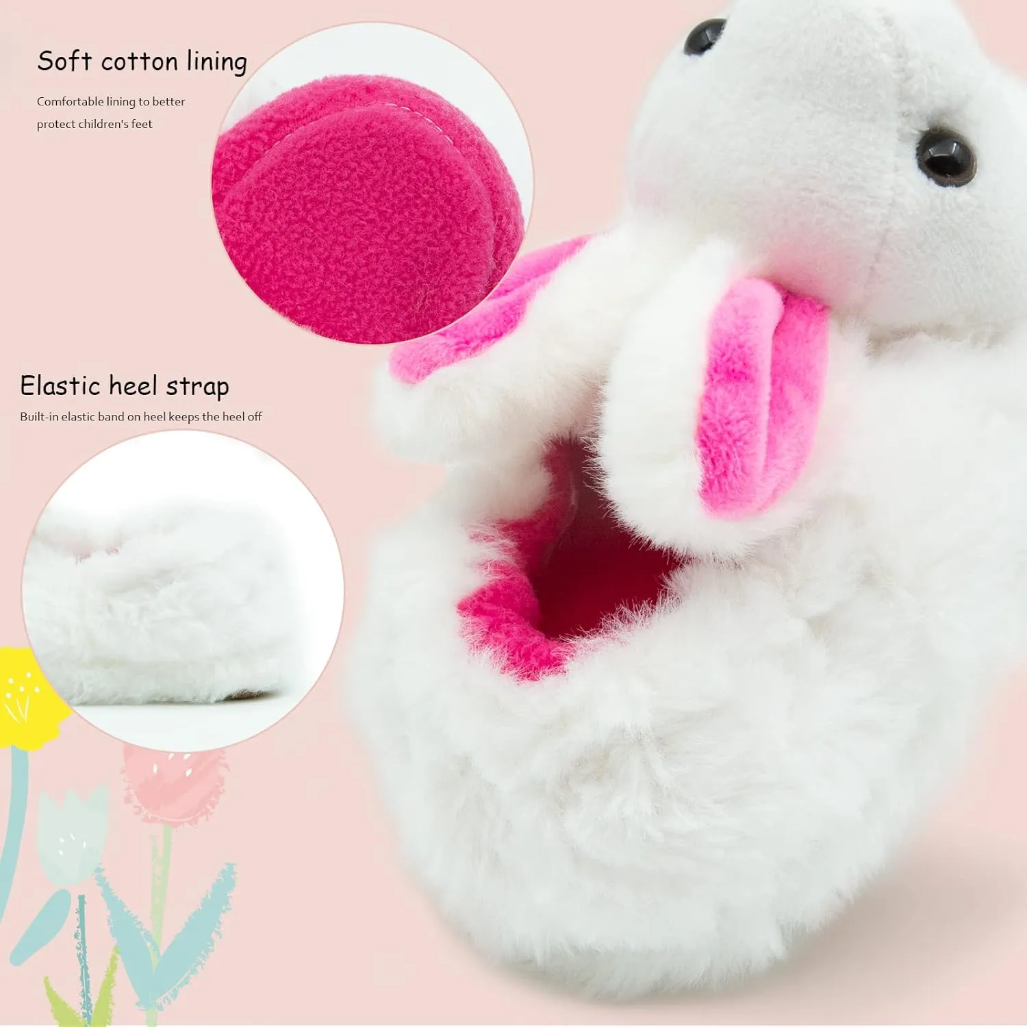 Toddler Girls Fuzzy Slippers Unicorn Tie Dye Fluffy Sandals Cartoon Cute Warm Cozy Plush Slip on Kids House Slippers