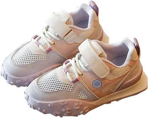 Toddler Kids Rubber Sole Sneaker Boys Girls Walking Sneakers Kids Tennis Lightweight Comfortable School Dress Shoes