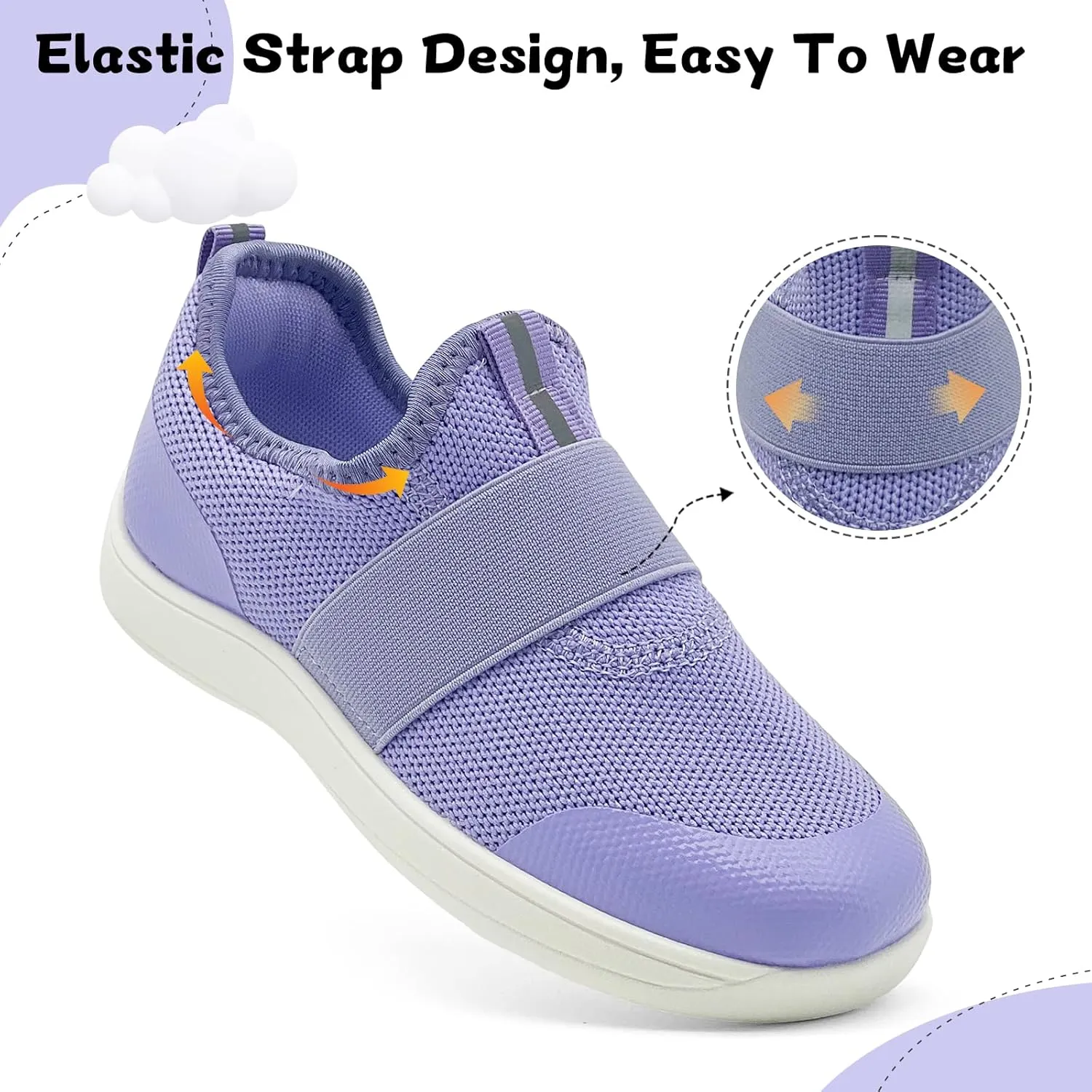 Toddler Shoes for Girls Boys Low Top Slip On Kids Casual Sneakers Comfor Lightweight Running Tennis Sports Shoes