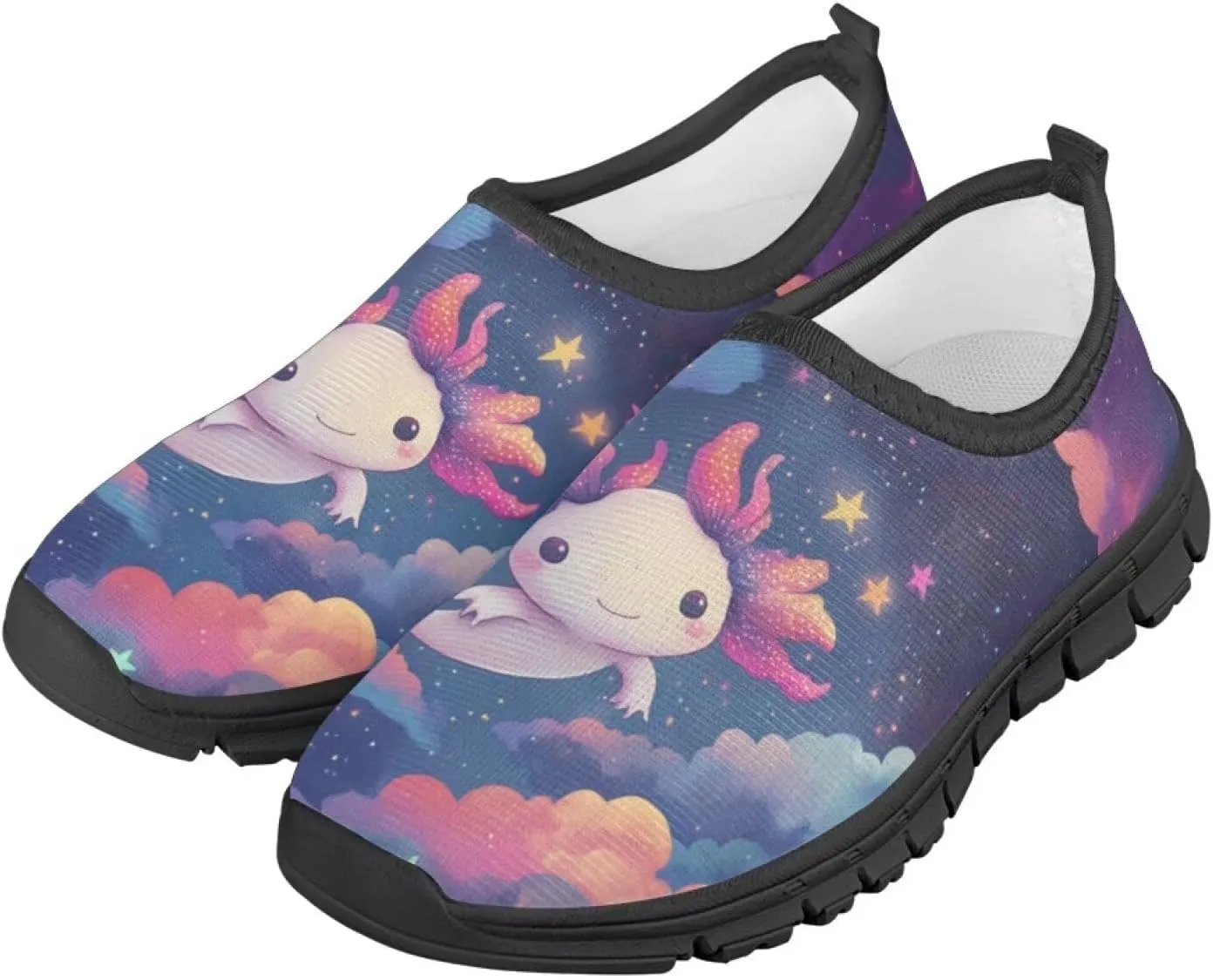 TODIYADDU Cute Lightweight Shoes for Girls Athletic Slip On Sneakers Casual Footwear