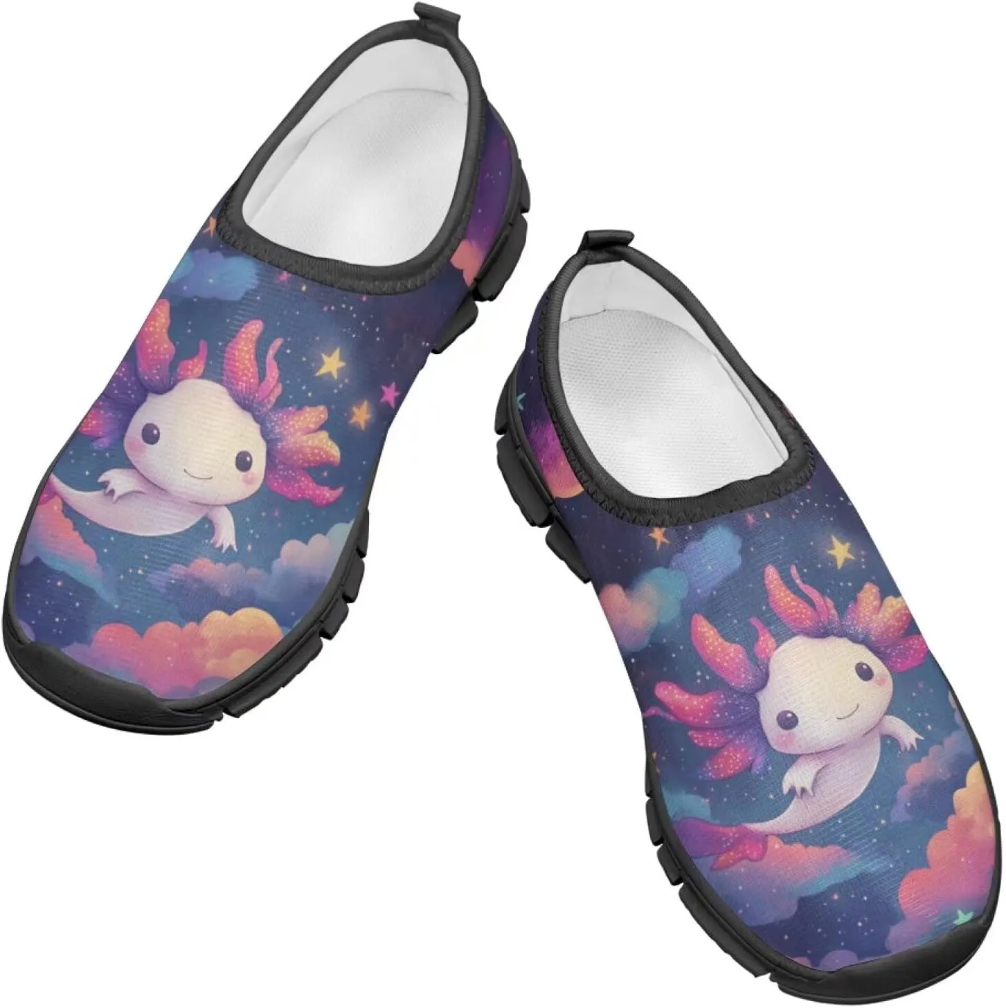 TODIYADDU Cute Lightweight Shoes for Girls Athletic Slip On Sneakers Casual Footwear