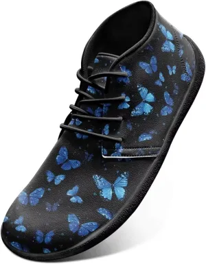 Trendy Womens Barefoot Shoes Leather Shoes for Women Low Top Sneakers