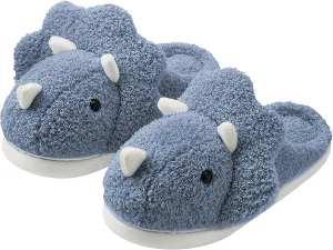 Unisex Dinosaur Slippers Plush House Slippers Soft Sandals Indoor & Outdoor Fuzzy Winter Slippers 2024