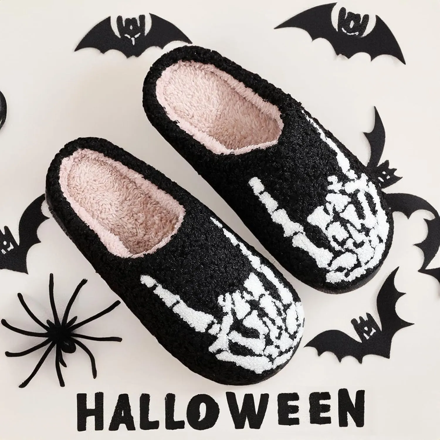 Unisex Leopard Print Happy Face Slippers - Retro Memory Foam Soft Plush Non-Slip Home Shoes