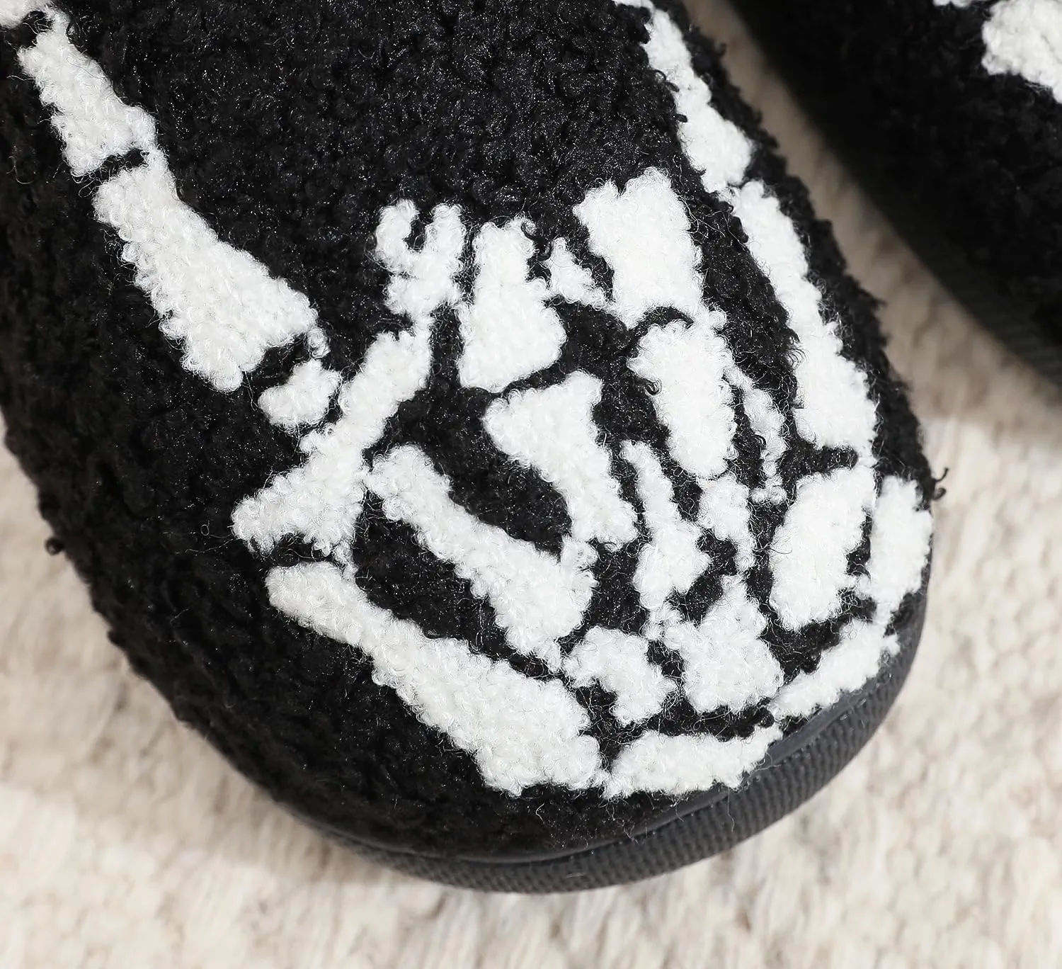 Unisex Leopard Print Happy Face Slippers - Retro Memory Foam Soft Plush Non-Slip Home Shoes