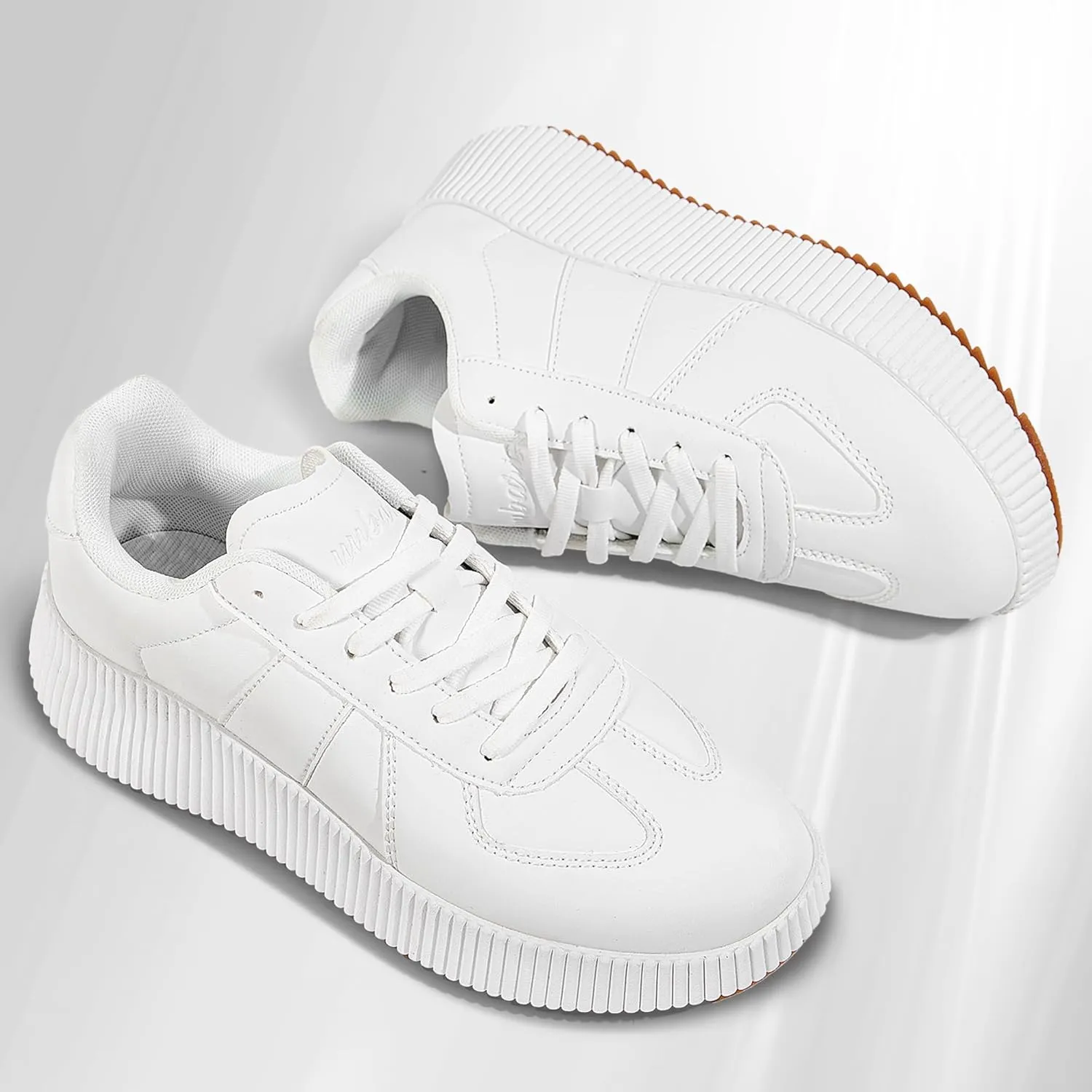 UUBARIS Women's Chunky Platform Fashion Sneakers Dressy Casual Walking Shoes Comfort Tennis Shoes