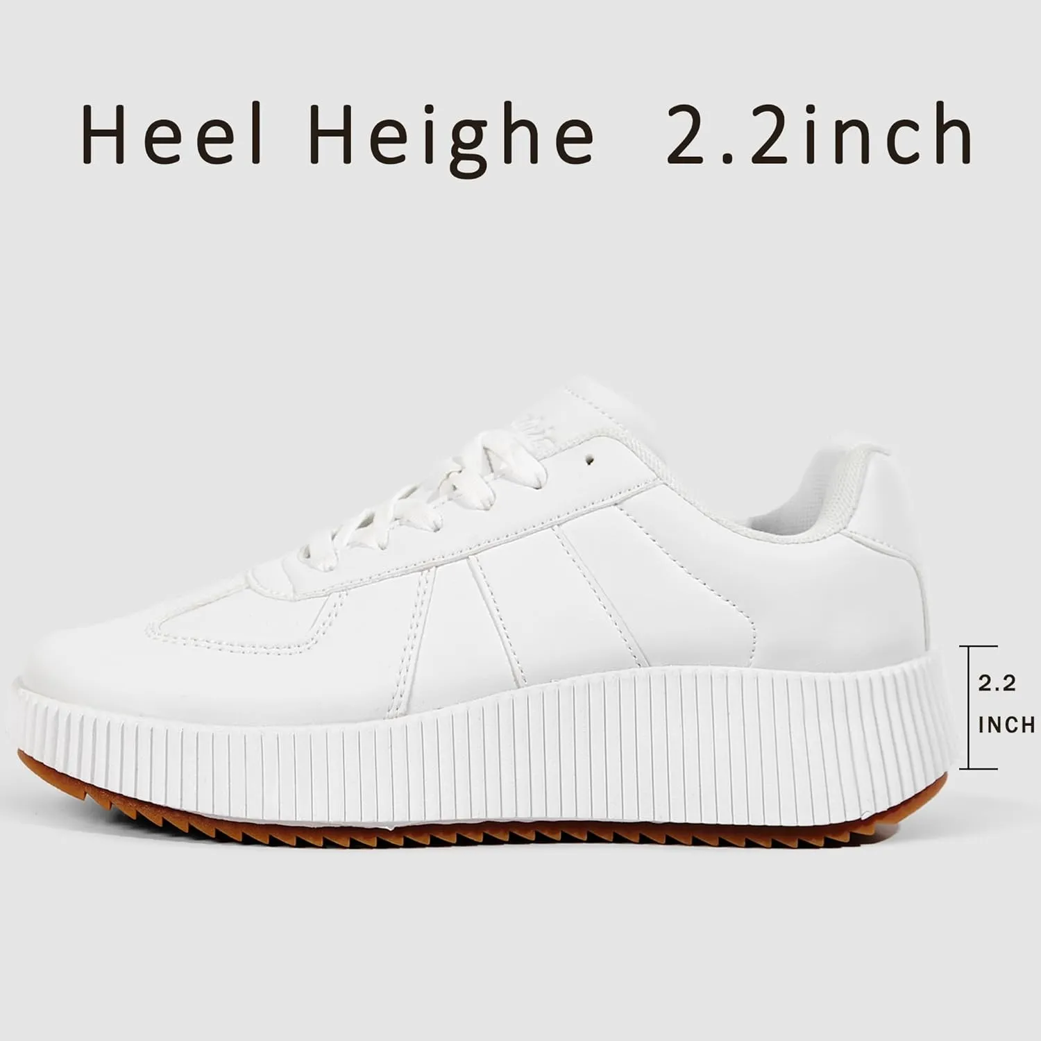 UUBARIS Women's Chunky Platform Fashion Sneakers Dressy Casual Walking Shoes Comfort Tennis Shoes
