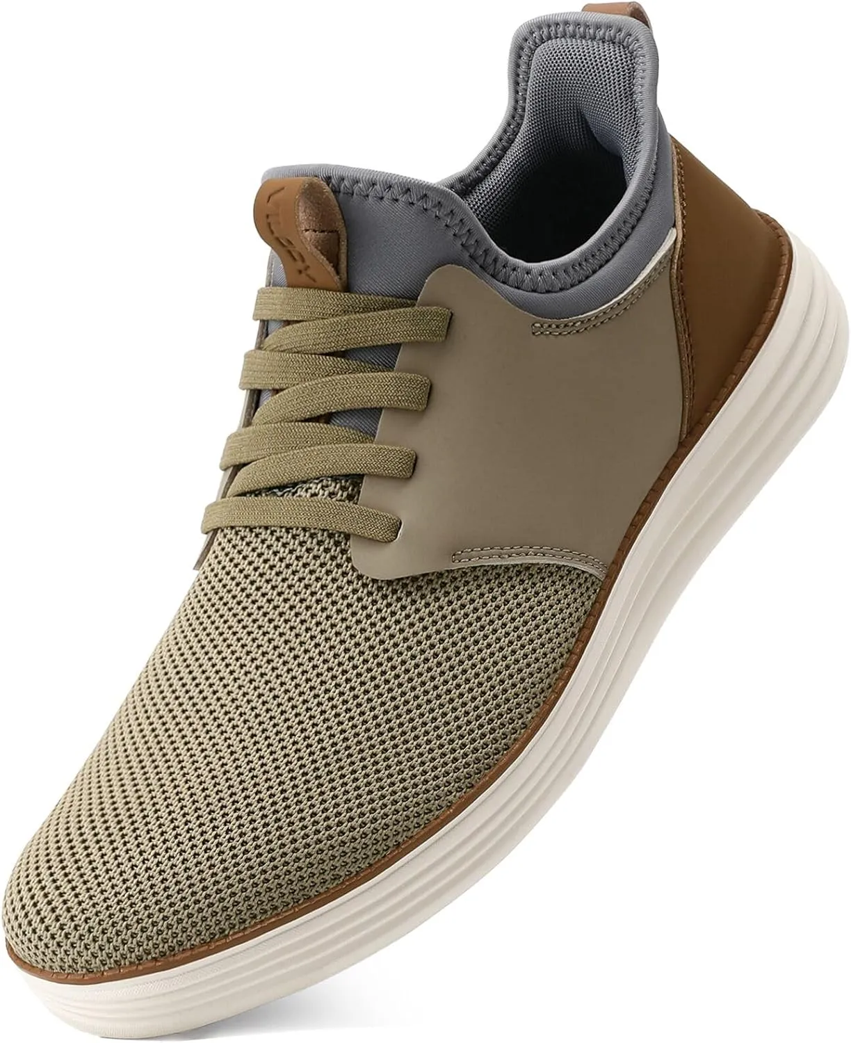 VILOCY Mens Slip On Casual Dress Shoes Hands Free Fashion Sneakers Mesh Tennis Walking Work Shoes Comfortable Breathable Lightweight Non Slip