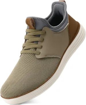 VILOCY Mens Slip On Casual Dress Shoes Hands Free Fashion Sneakers Mesh Tennis Walking Work Shoes Comfortable Breathable Lightweight Non Slip