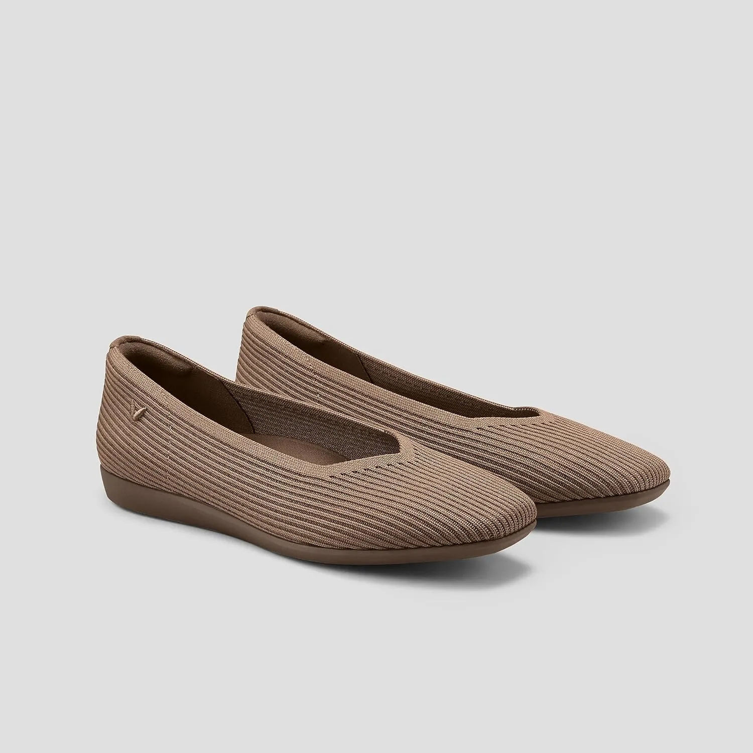 VIVAIA Margot Walker Women's Lightweight Square Toe V Cut Flats Slip on Washable Casual Flats