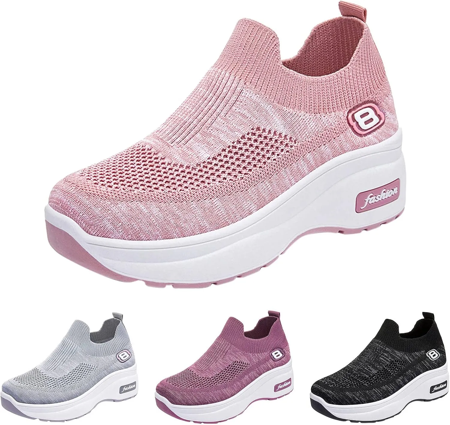 Women Sneakers Black and White Women's Slip On Shoes Size 11 Wide Women's Tennis Shoes Size 7 Wide Black Tennis Shoes Women Slip Ons Zapatillas De Tacon para Mujer