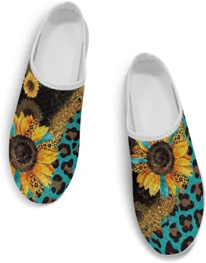 Women's Backless Walking Sneakers Slip-on Mule Shoes Closed Toe Slippers Lightweight Anti Skid Footwear