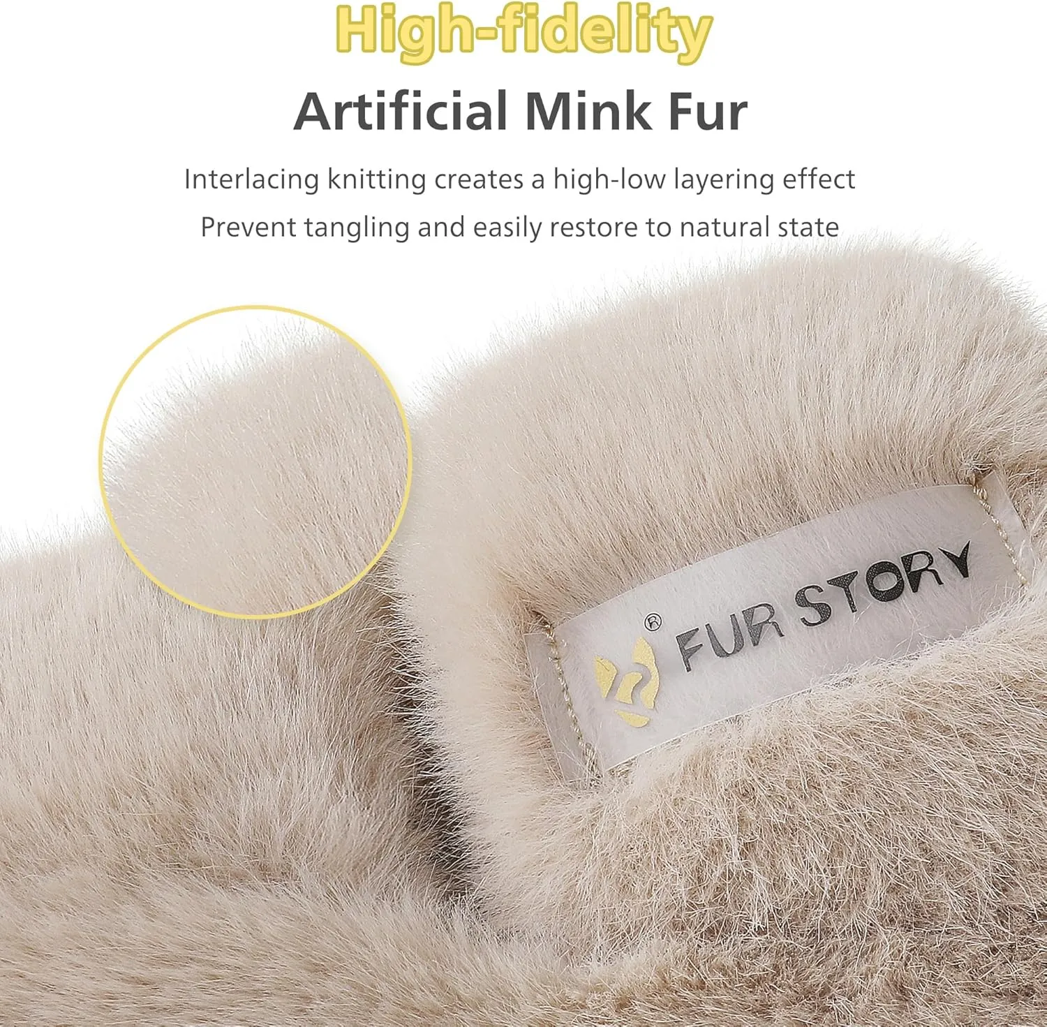 Women's House Slippers Fuzzy Platform Slides Faux Fur Fluffy Sandals Winter Memory Foam Cloud Footwear Latex Insoles
