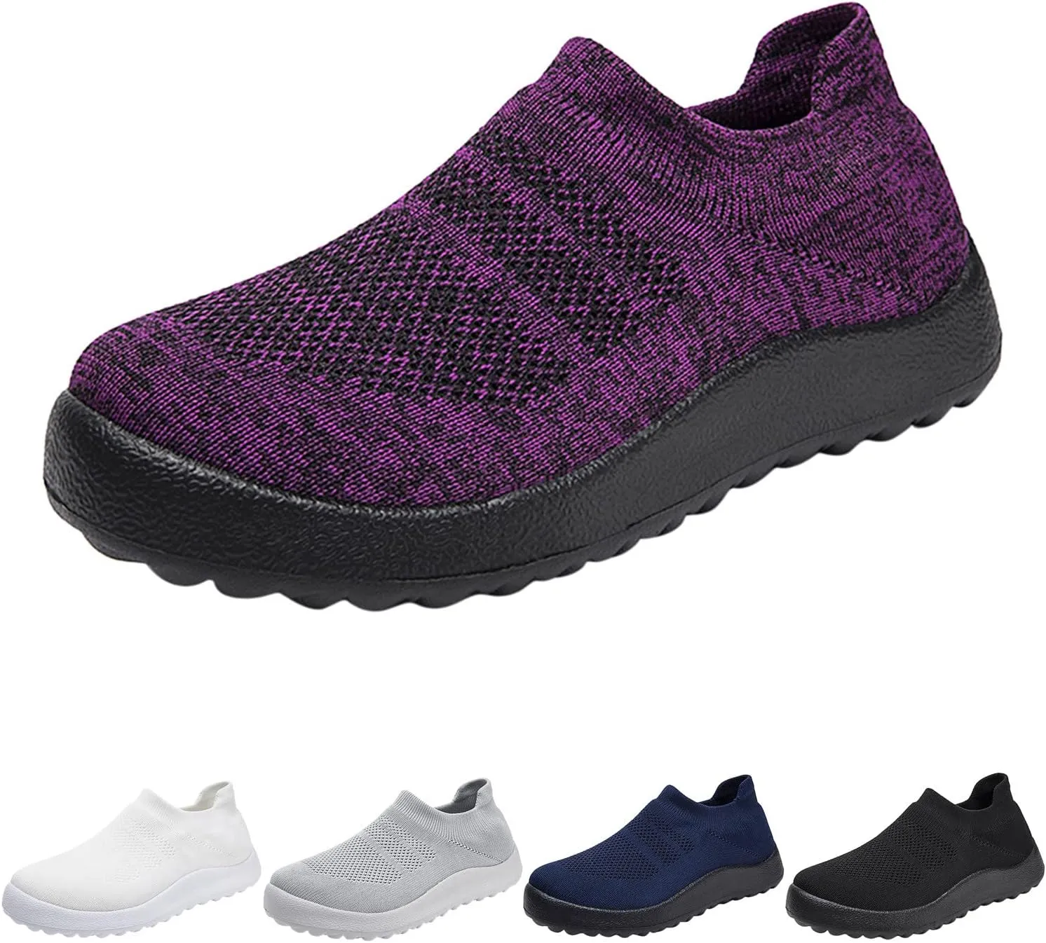Womens Non Slip Work Shoes Slip On Water Resistant Tennis Shoes Men Mesh Ladies Casual Shoes High Top Sneakers Platform Tennis Shoe Loafers Shoe