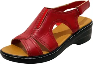 Womens Orthopedic Sandals Dressy Wide Width Strap Open Toe Wedge Sandals Platform Summer Shoes with Arch Support