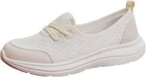 Women's Sneakers Lightweight Slip On Sport Shoes Arch Support Orthopedic Shoes Slip-On Walking Shoes Flat Loafer