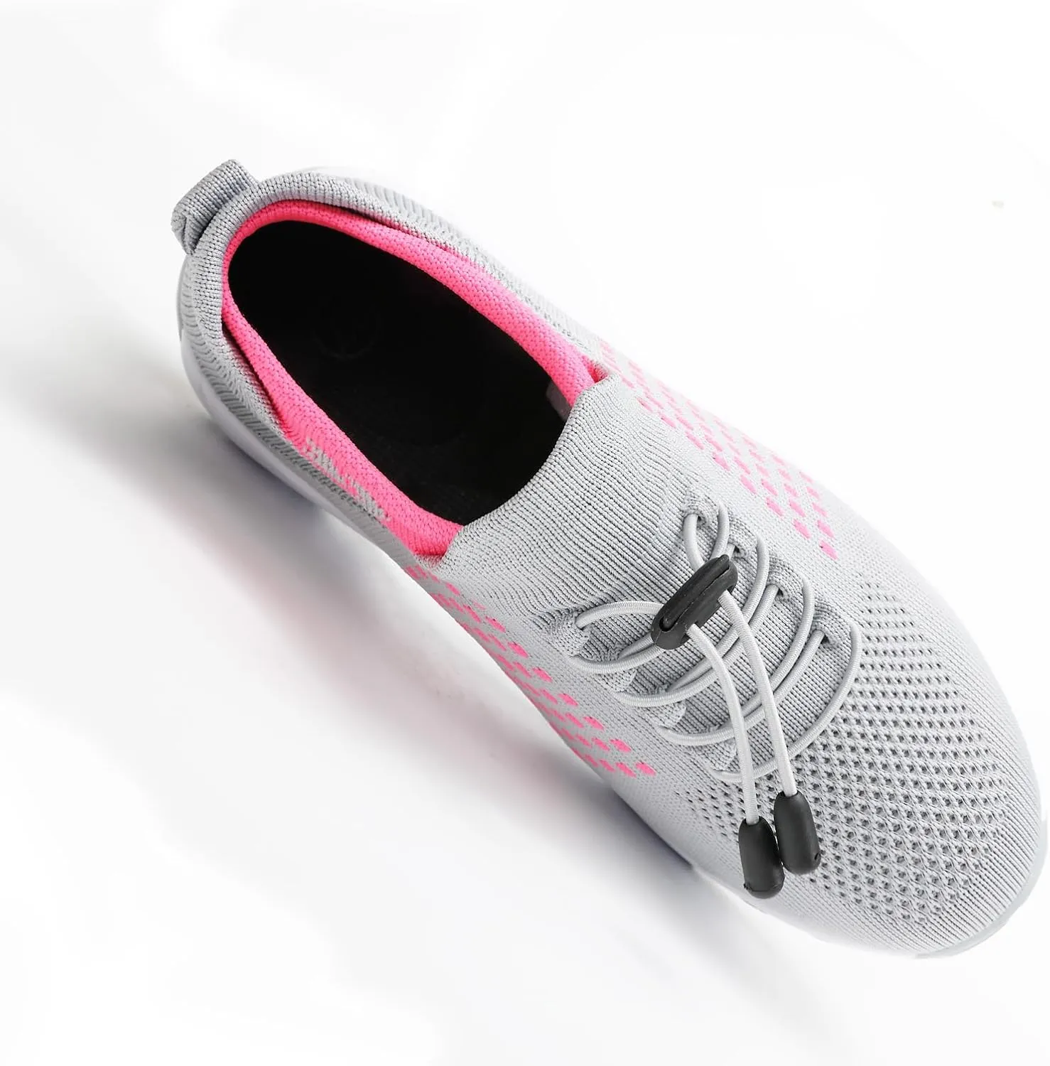 Womens Walking Shoes Sneakers with Arch Support Orthopedic Comfortable Slip On Trainers for Plantar Fasciitis Air Cushion Breathable Lightweight Ladies Athletic Shoe Thick Bottom
