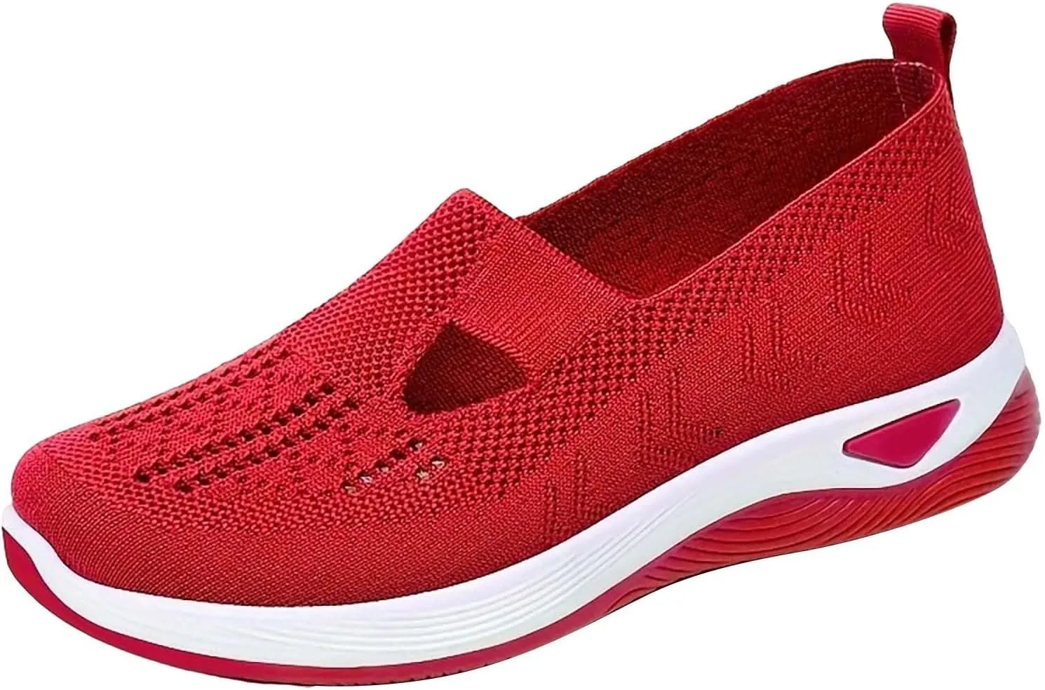 Women's Woven Orthopedic Breathable Soft Shoes Tennis Shoes Womens Sports White Casual Shoes Walking Sneakers Steel Toe Tennis Shoe Loafers Casual Slip On