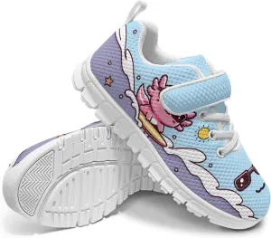 YEXIATODO Boys' Girls' Shoes Lightweight Slip On Casual Running Shoes Breathable Athletic Shoes Sneakers Size 13-2.5 Kids