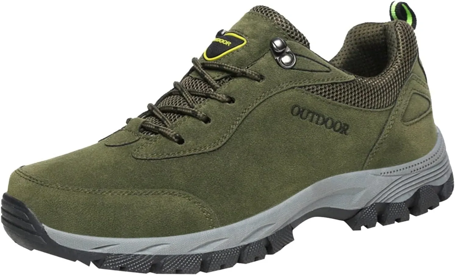 ZDLJYL Men's Waterproof Hiking Shoes Suede Low-Top Hiking Shoes for Lightweight Outdoor Trailing Trekking Camping Walking